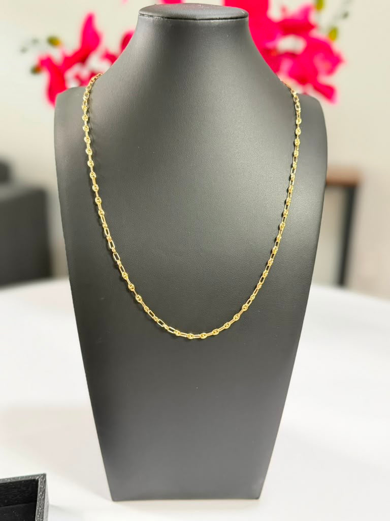 cadena tejido Gucci oro italiano 18k