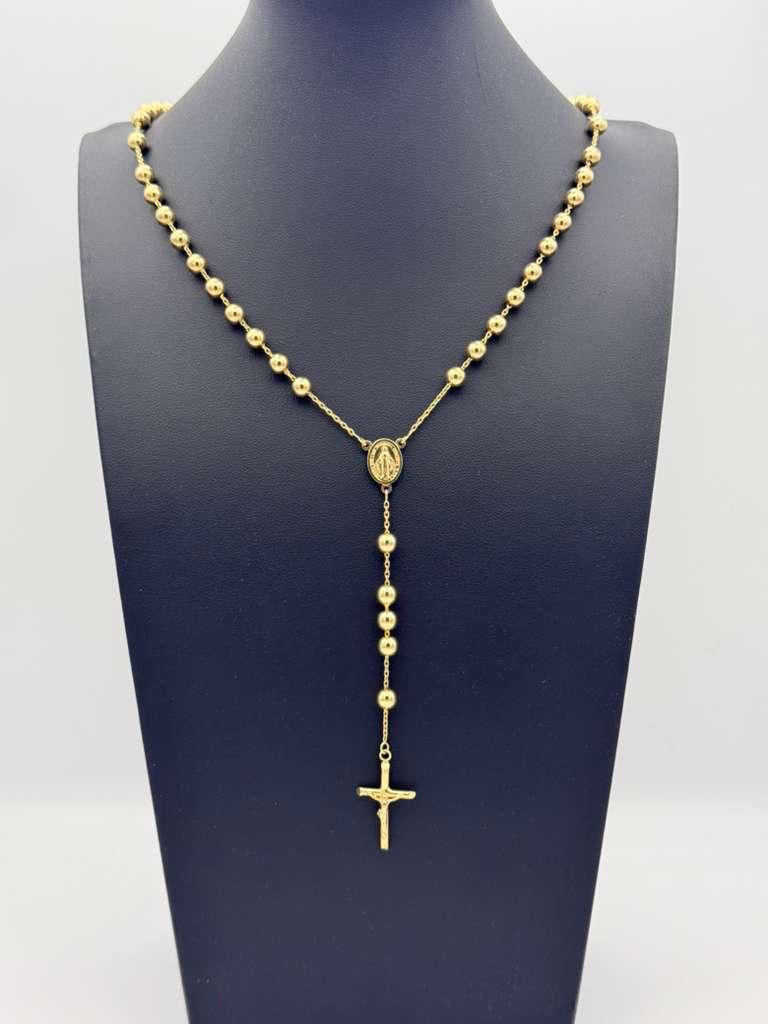 Rosario en oro italiano 18k